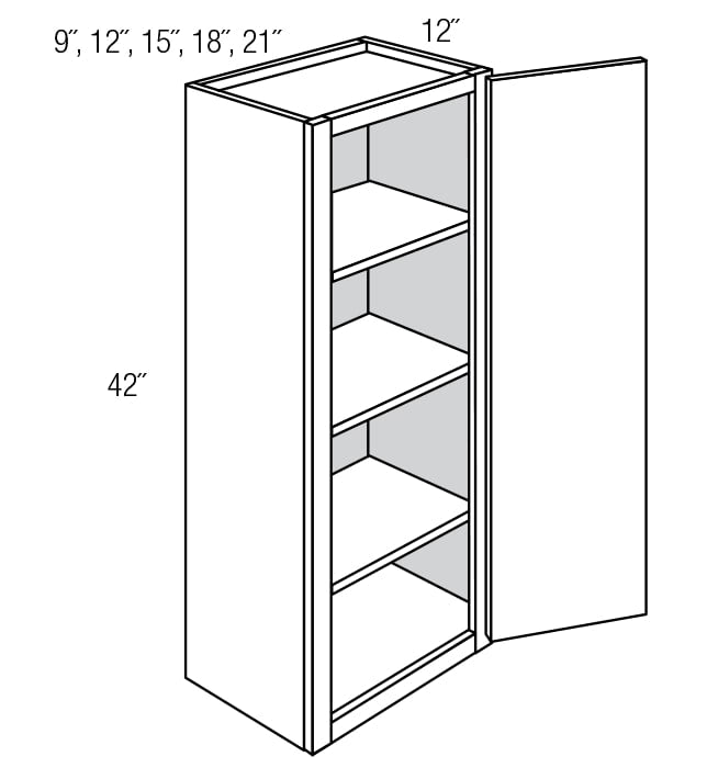 SINGLE DOOR WALL CABINETS